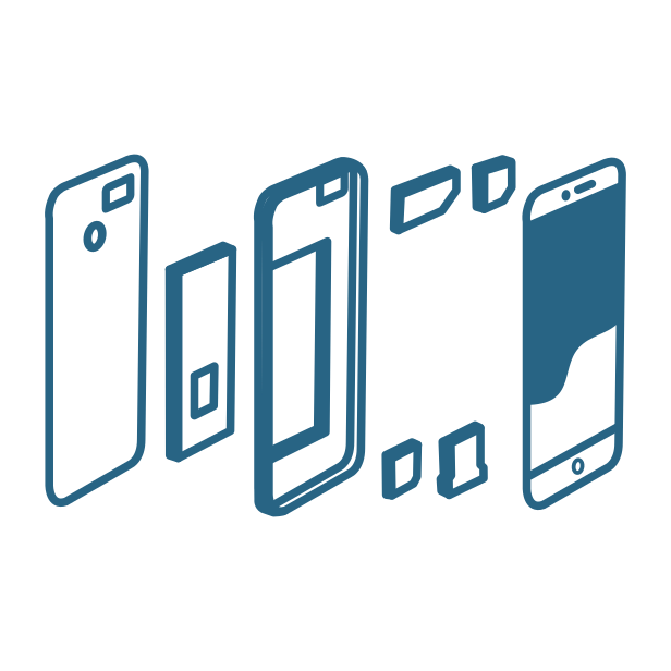 Schéma d'assemblage d'un Fairphone 3