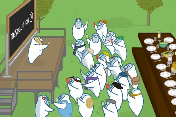 Les sociétaires Commown décident ensemble des résolutions pour la suite de la coopérative.